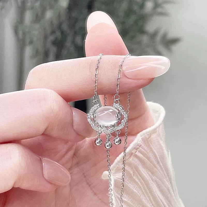 925 Silver Safety Buckle Necklace