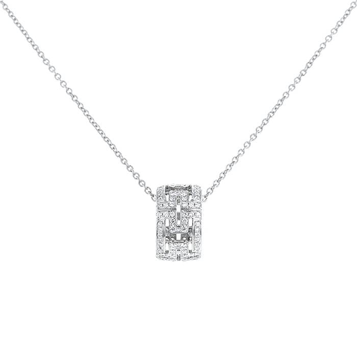 [Ornora Jewelry]PARENTESI NECKLACE SILVER DIAMOND