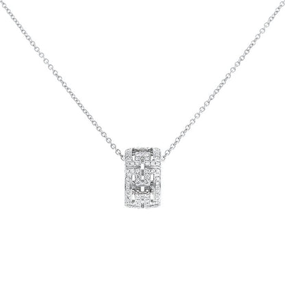 [Ornora Jewelry]PARENTESI NECKLACE SILVER DIAMOND