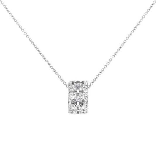 [Ornora Jewelry]PARENTESI NECKLACE SILVER DIAMOND