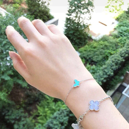 [Ornora Jewelry]BUTTERFLY TURQUOISE BUTTERFLY BRACELET SILVER