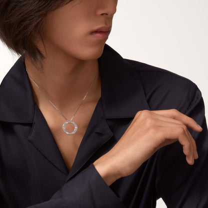 [Ornora Jewelry]LOVE NECKLACE 16MM 3 DIAMONDS