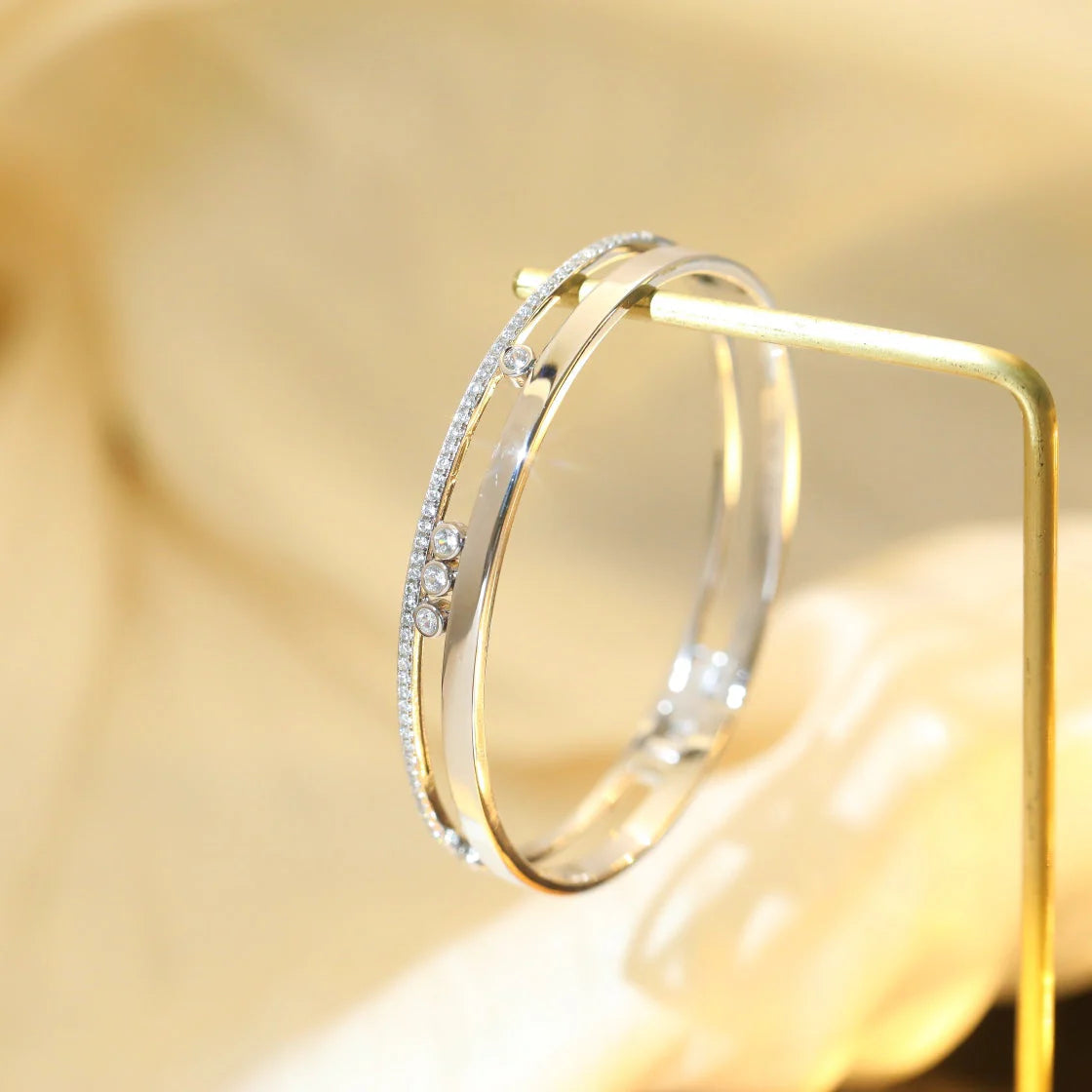 [Ornora Jewelry]Move Romane Diamond Bangle Bracelet