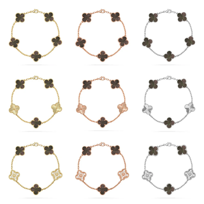 [Ornora Jewelry] CLOVER 5 MOTIF GRAY MOP BRACELET COLLECTION