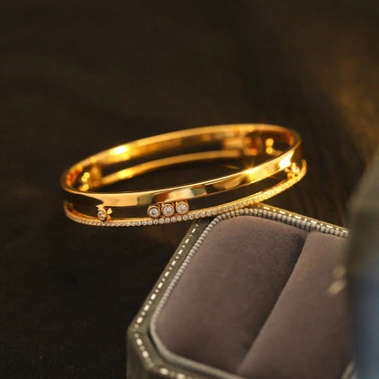 [Ornora Jewelry]Move Romane Diamond Bangle Bracelet