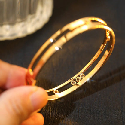 [Ornora Jewelry]Move Romane Diamond Bangle Bracelet