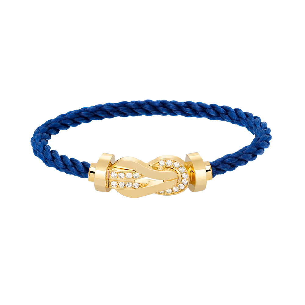 [Ornora Jewelry]CHANCE LARGE 8 FIGURE BUCKLE HALF DIAMOND BRACELET GOLD