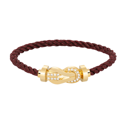 [Ornora Jewelry]CHANCE LARGE 8 FIGURE BUCKLE HALF DIAMOND BRACELET GOLD