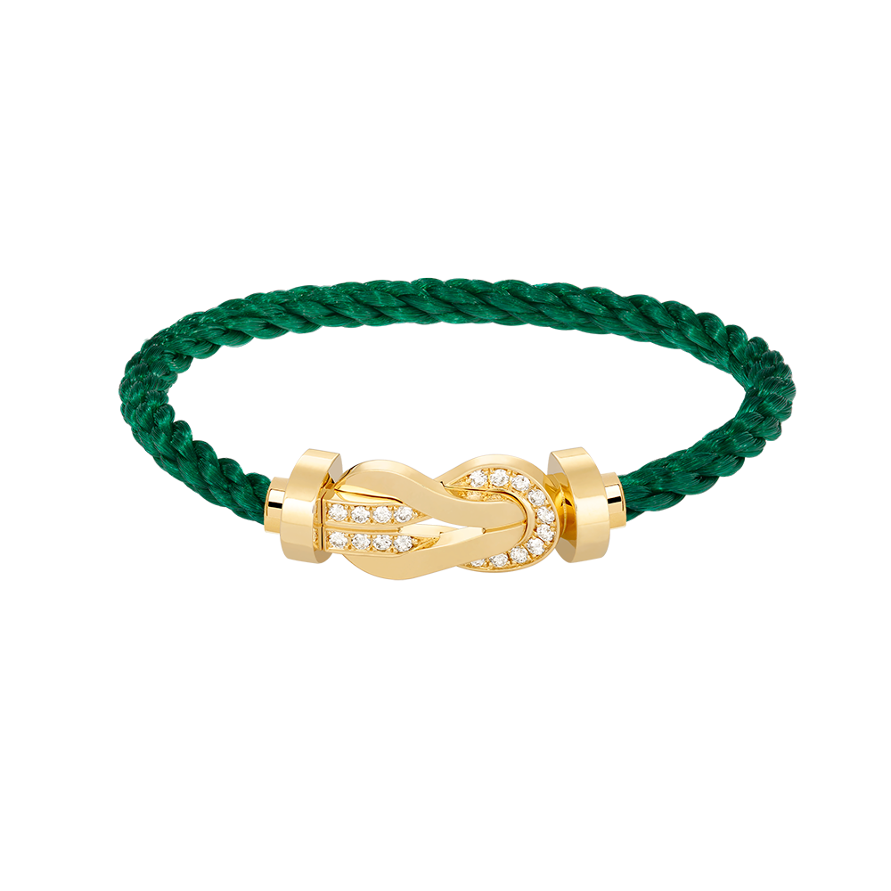 [Ornora Jewelry]CHANCE LARGE 8 FIGURE BUCKLE HALF DIAMOND BRACELET GOLD