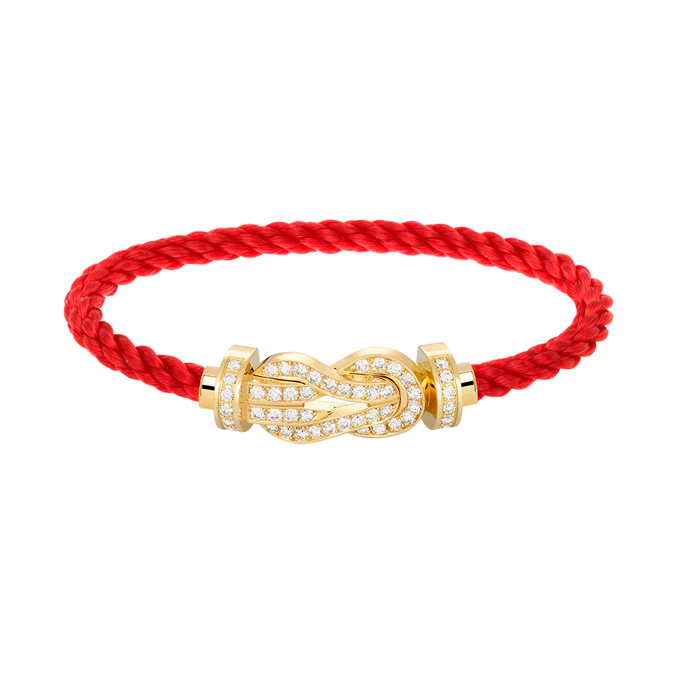 [Ornora Jewelry]CHANCE LARGE 8 FIGURE BUCKLE FULLDIAMOND BRACELET GOLD