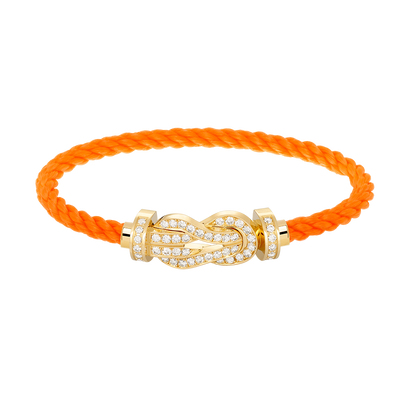 [Ornora Jewelry]CHANCE LARGE 8 FIGURE BUCKLE FULLDIAMOND BRACELET GOLD