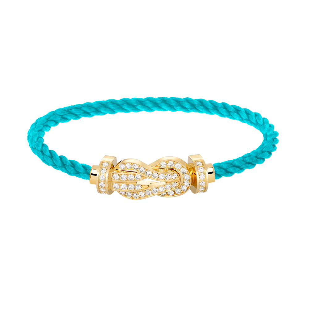 [Ornora Jewelry]CHANCE LARGE 8 FIGURE BUCKLE FULLDIAMOND BRACELET GOLD