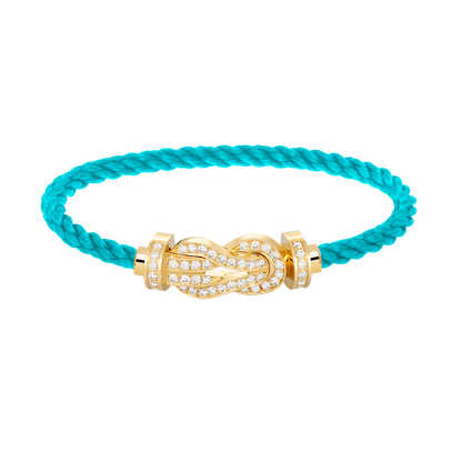 [Ornora Jewelry]CHANCE LARGE 8 FIGURE BUCKLE FULLDIAMOND BRACELET GOLD