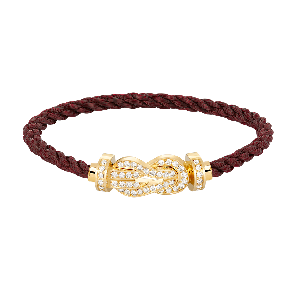 [Ornora Jewelry]CHANCE LARGE 8 FIGURE BUCKLE FULLDIAMOND BRACELET GOLD
