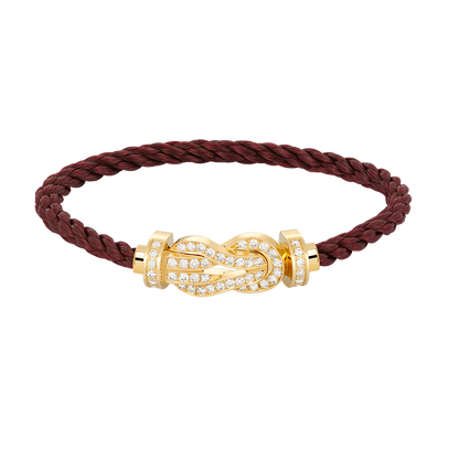 [Ornora Jewelry]CHANCE LARGE 8 FIGURE BUCKLE FULLDIAMOND BRACELET GOLD