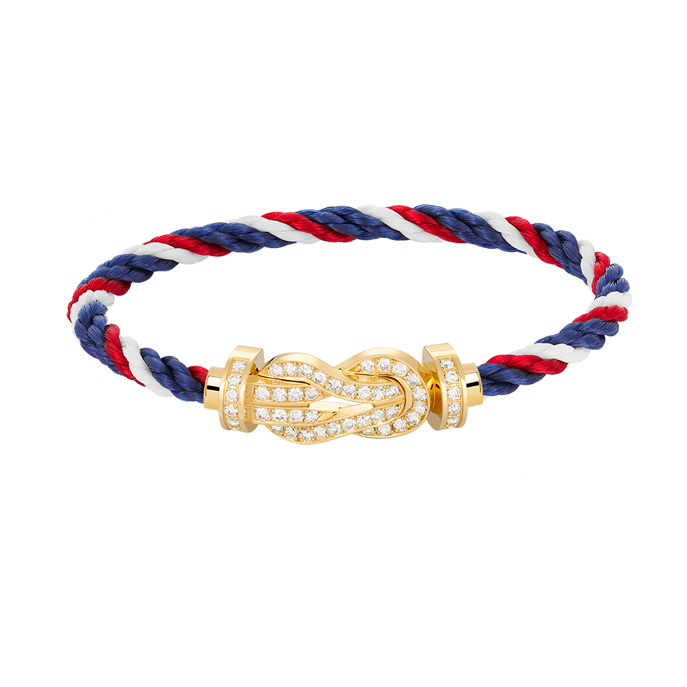 [Ornora Jewelry]CHANCE LARGE 8 FIGURE BUCKLE FULLDIAMOND BRACELET GOLD