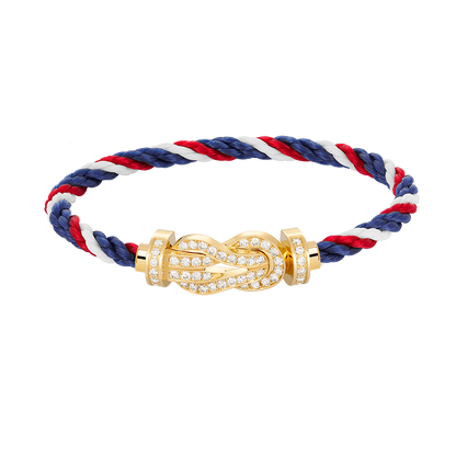 [Ornora Jewelry]CHANCE LARGE 8 FIGURE BUCKLE FULLDIAMOND BRACELET GOLD