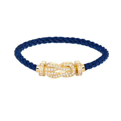 [Ornora Jewelry]CHANCE LARGE 8 FIGURE BUCKLE FULLDIAMOND BRACELET GOLD