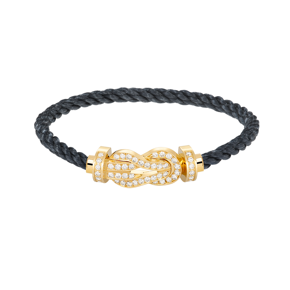 [Ornora Jewelry]CHANCE LARGE 8 FIGURE BUCKLE FULLDIAMOND BRACELET GOLD