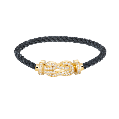 [Ornora Jewelry]CHANCE LARGE 8 FIGURE BUCKLE FULLDIAMOND BRACELET GOLD