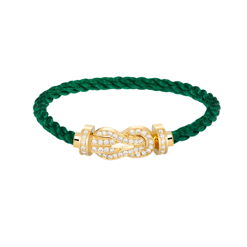 [Ornora Jewelry]CHANCE LARGE 8 FIGURE BUCKLE FULLDIAMOND BRACELET GOLD
