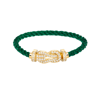 [Ornora Jewelry]CHANCE LARGE 8 FIGURE BUCKLE FULLDIAMOND BRACELET GOLD