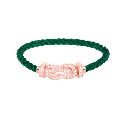[Ornora Jewelry]CHANCE LARGE 8 FIGURE BUCKLE FULL DIAMOND BRACELET ROSE GOLD