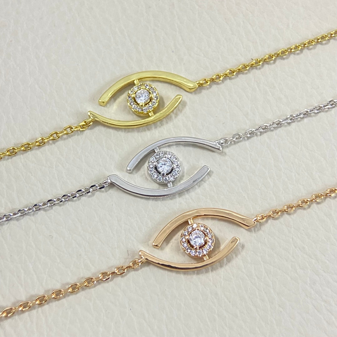 [Ornora Jewelry]Lucky Eye Pave-Set Diamond Bracelet
