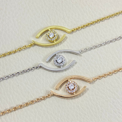 [Ornora Jewelry]Lucky Eye Pave-Set Diamond Bracelet
