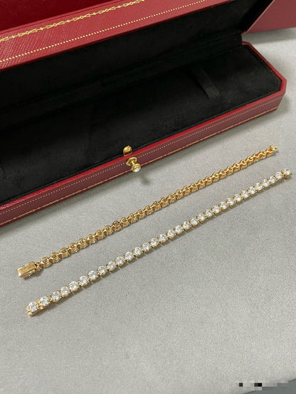 [Ornora Jewelry]TENNIS BRACELET WITH FULL DIAMOND SETTING