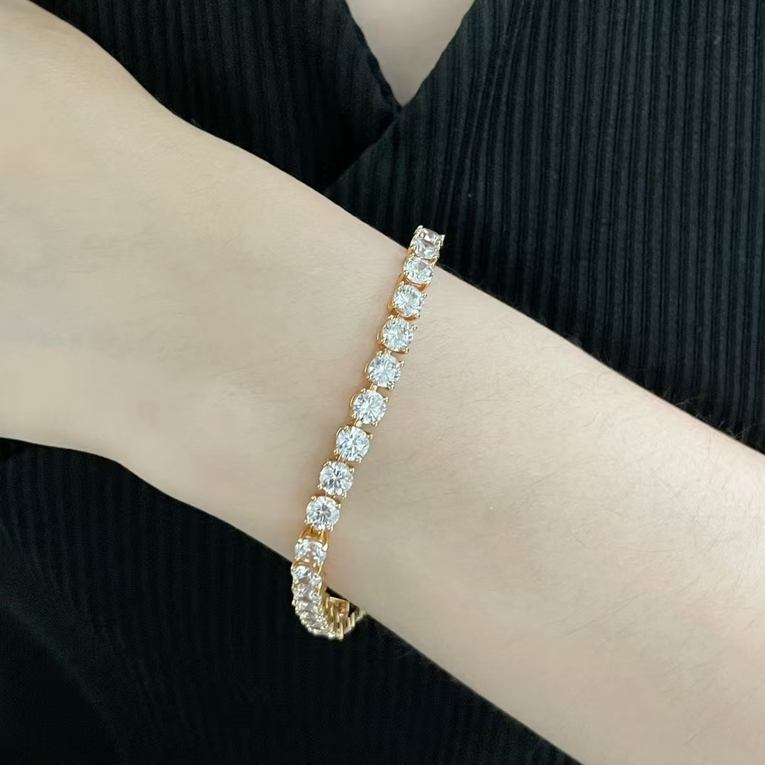 [Ornora Jewelry]TENNIS BRACELET WITH FULL DIAMOND SETTING