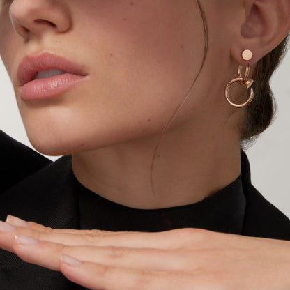 [Ornora Jewelry]JUSTE NO DIAMOND DOUBLE EARRINGS