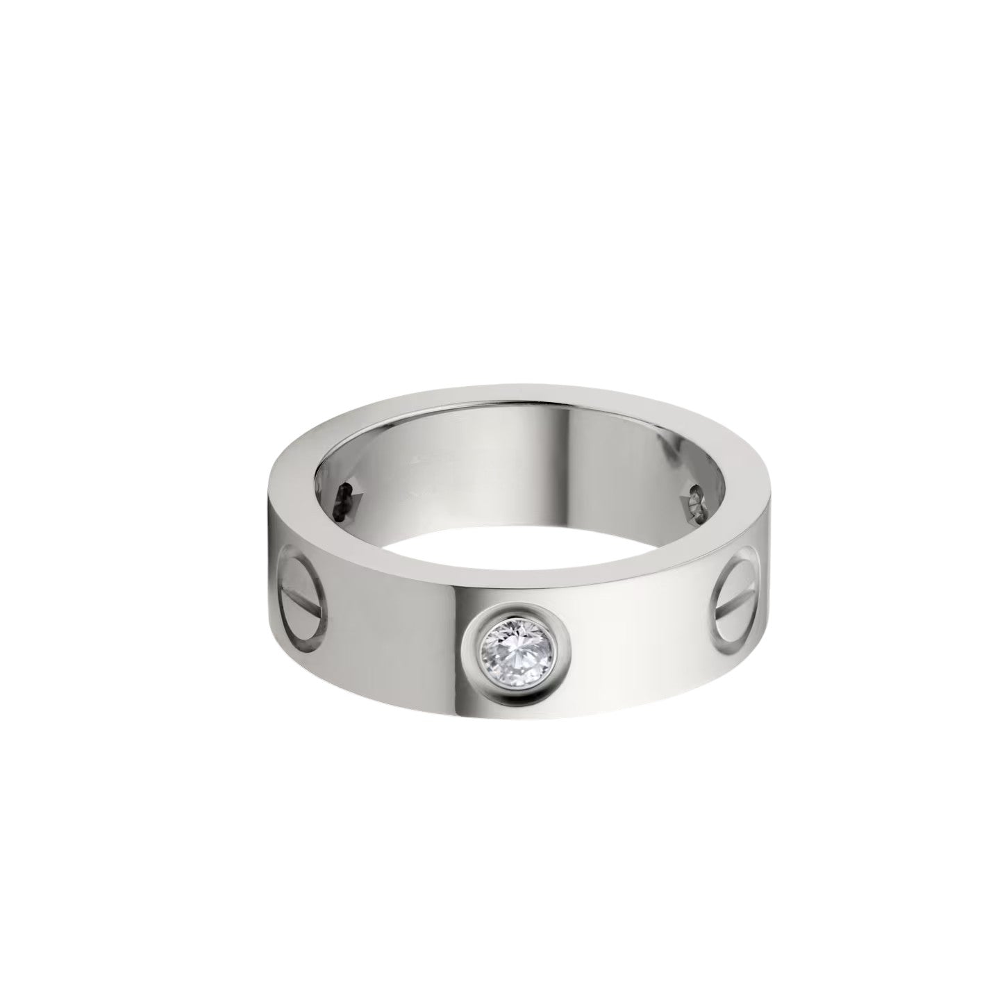 [Ornora Jewelry]LOVE 5.5MM 3 DIAMOND RING