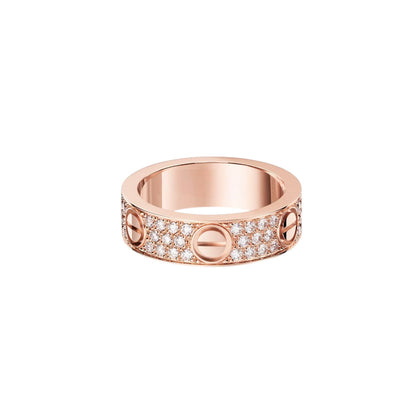 [Ornora Jewelry]LOVE RING 5.5MM DIAMONDS PAVED