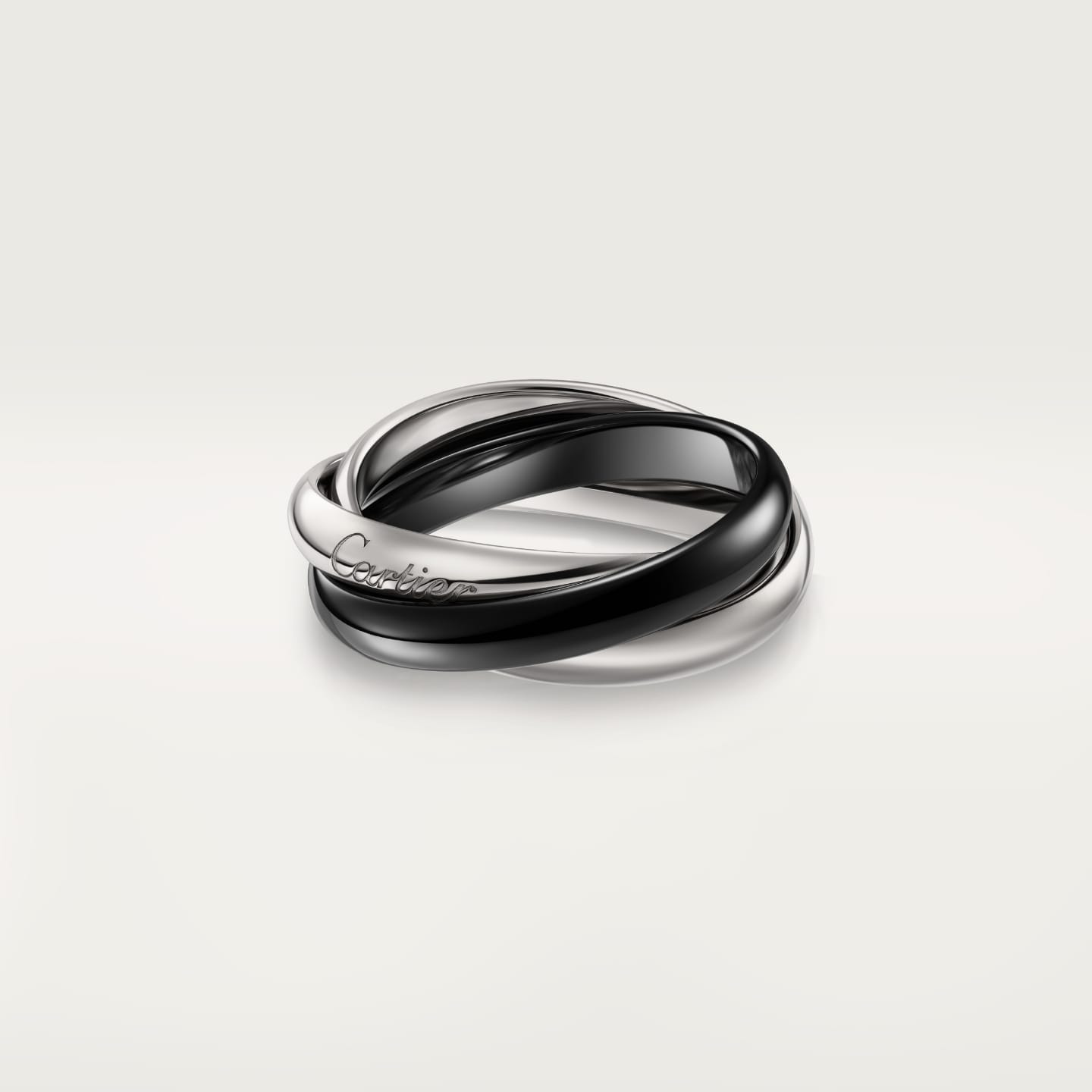 [Ornora Jewelry]TRINITY 3.2MM RING BLACK CERAMIC