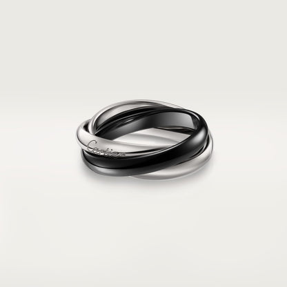[Ornora Jewelry]TRINITY 3.2MM RING BLACK CERAMIC