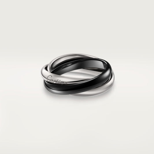 [Ornora Jewelry]TRINITY 3.2MM RING BLACK CERAMIC