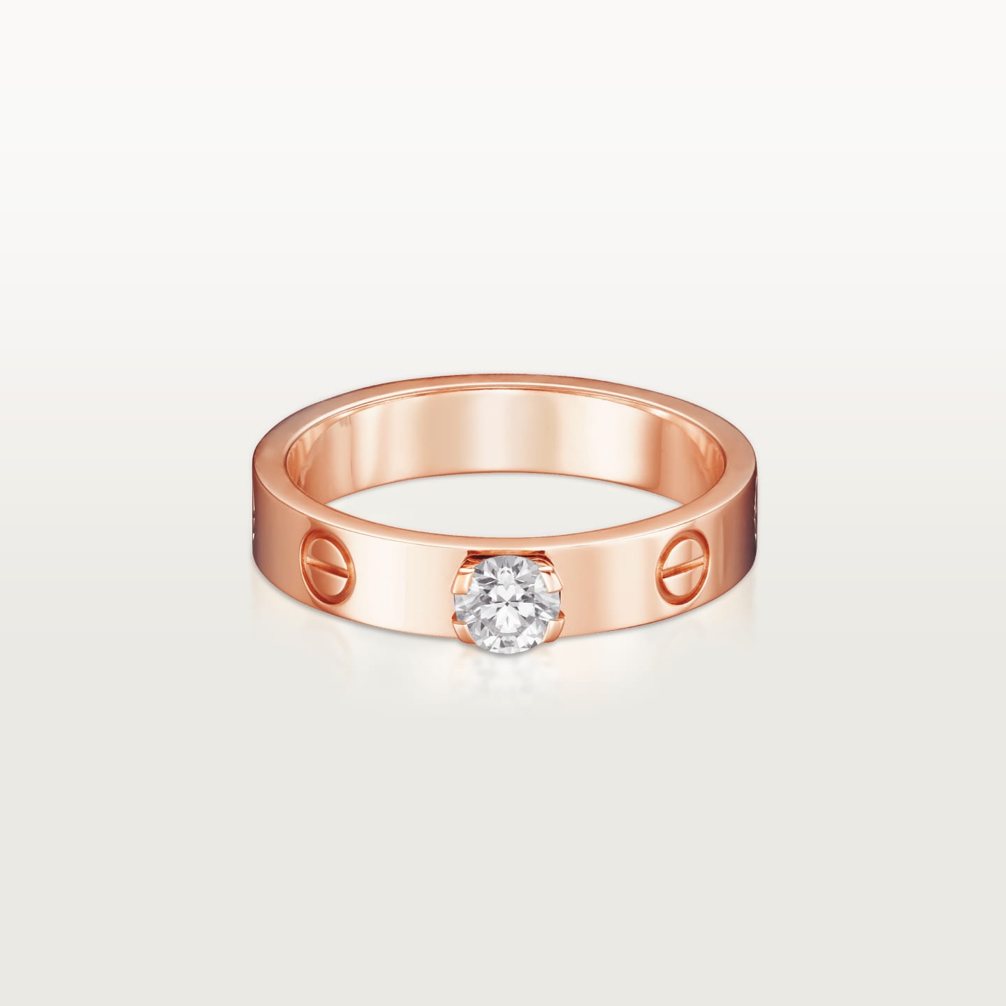 [Ornora Jewelry]LOVE RING 3.6MM 1 BIG DIAMOND