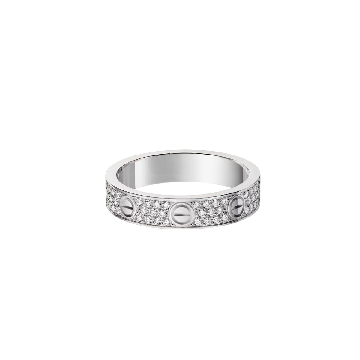[Ornora Jewelry]LOVE RING 4.0MM DIAMOND PAVED