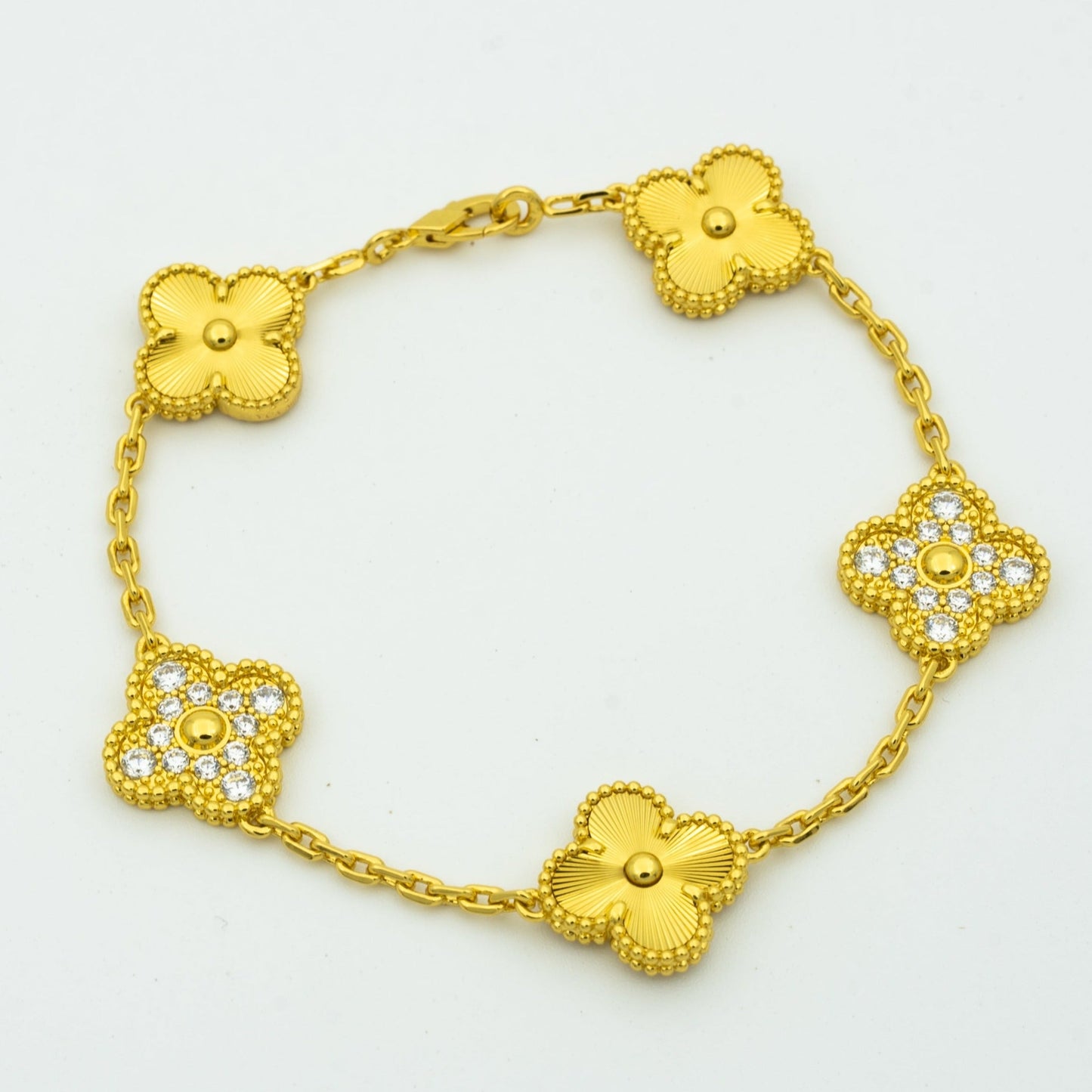 [Ornora Jewelry] CLOVER 5 MOTIF LASER BRACELET COLLECTION