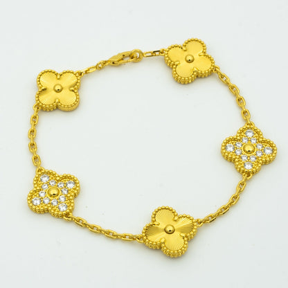 [Ornora Jewelry] CLOVER 5 MOTIF LASER BRACELET COLLECTION