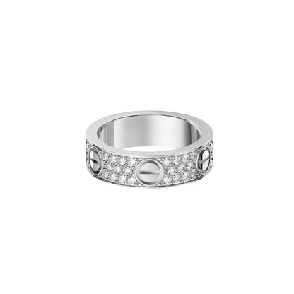 [Ornora Jewelry]LOVE RING 5.5MM DIAMONDS PAVED