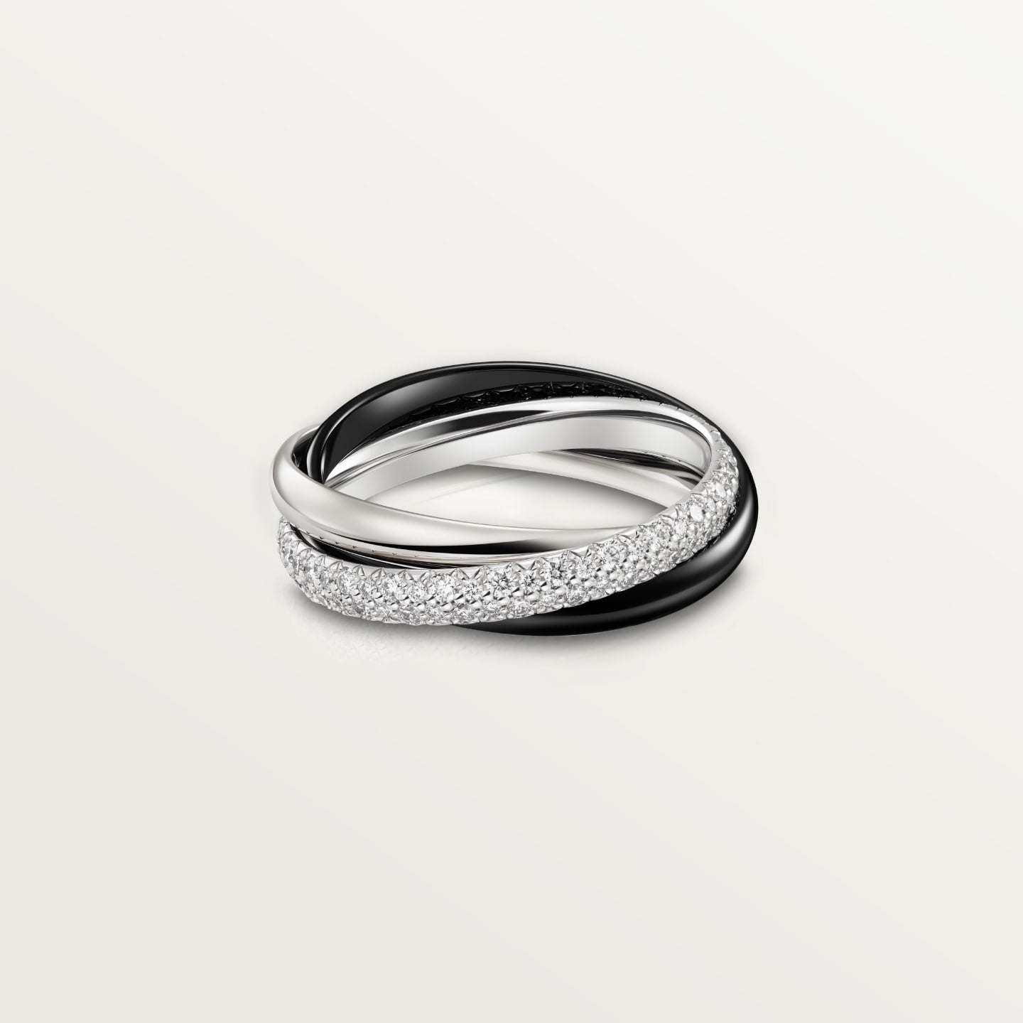 [Ornora Jewelry]TRINITY 3.2MM RING BLACK CERAMIC