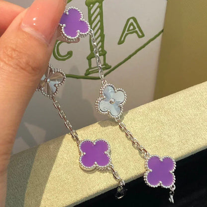 [Ornora Jewelry] CLOVER 5 MOTIF VIOLET BRACELET COLLECTION
