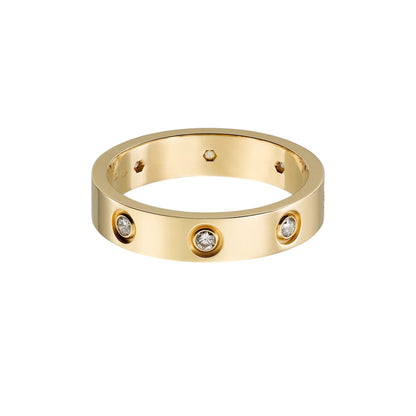 [Ornora Jewelry]LOVE 4MM 8 DIAMOND RING