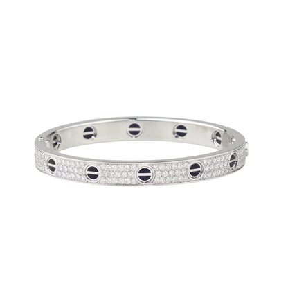 [Ornora Jewelry]LOVE BRACELET 6.1MM DIAMOND-PAVED CERAMIC