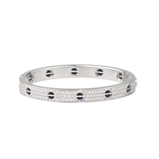 [Ornora Jewelry]LOVE BRACELET 6.1MM DIAMOND-PAVED CERAMIC