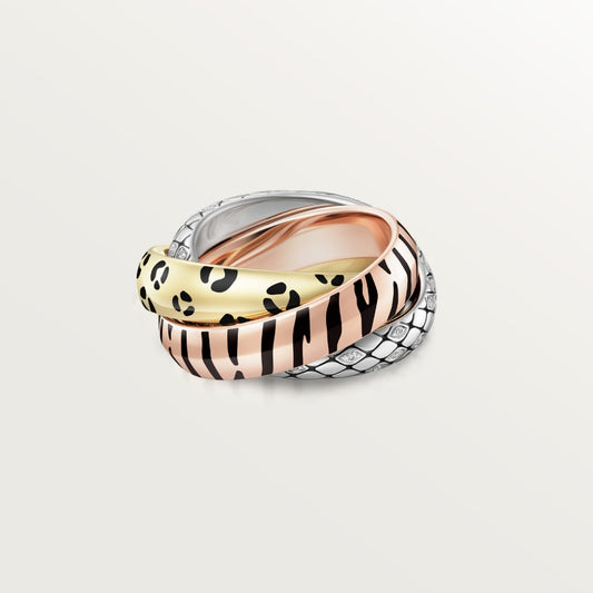 [Ornora Jewelry]TRINITY  RING LEOPARD PRINT