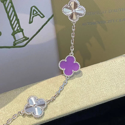 [Ornora Jewelry] CLOVER 5 MOTIF VIOLET BRACELET COLLECTION