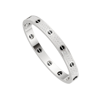 [Ornora Jewelry]LOVE BRACELET 6.1MM DIAMOND-PAVED CERAMIC